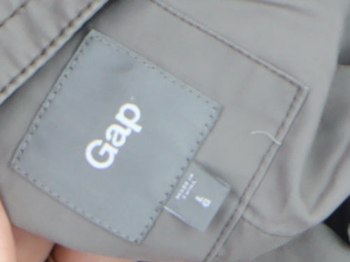 GAP Women's Grey Trench Coat S Lightweight Cotton Blend