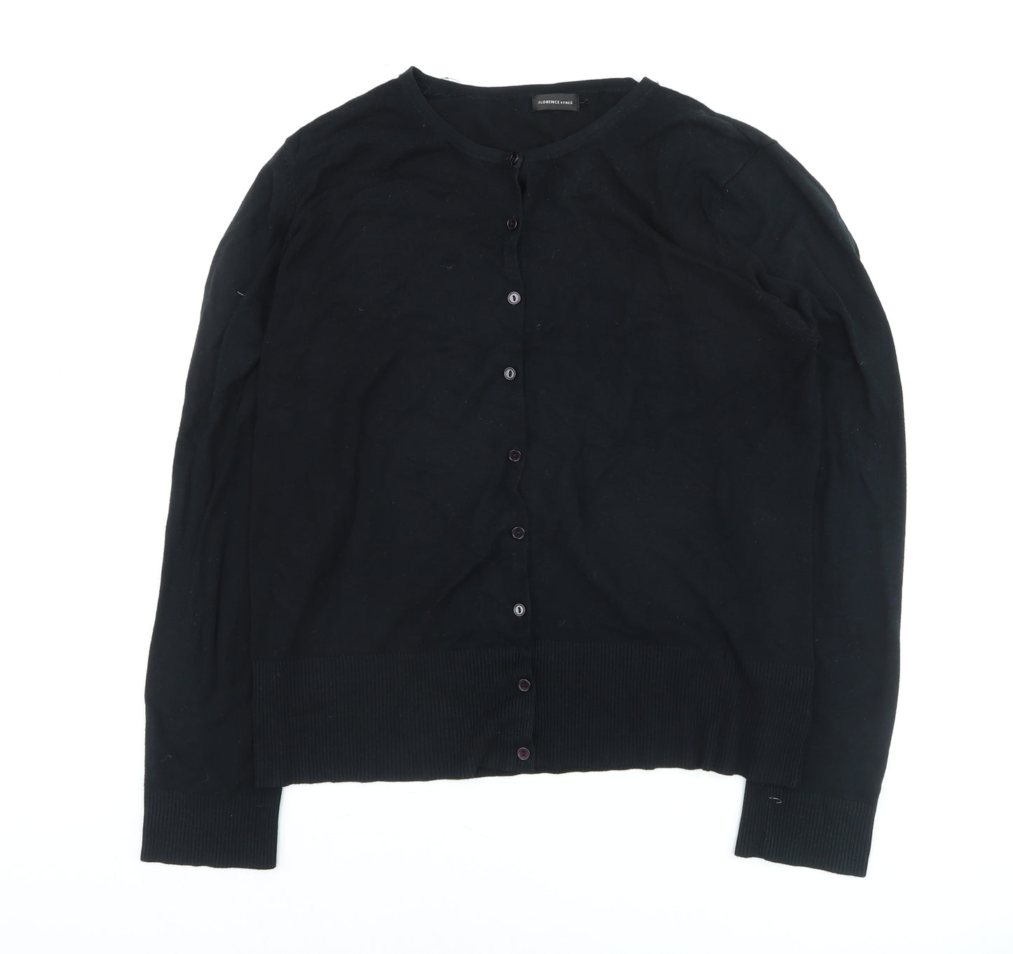 Florence & Fred Women's Black Size 18 Crew Neck Cardigan