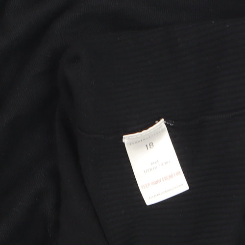 Florence & Fred Women's Black Size 18 Crew Neck Cardigan