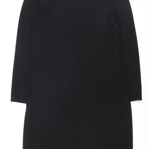 Armani Exchange Women's Black Fringe Bodycon Knee Length Dress M