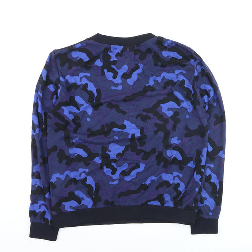 Baum und Pferdgarten Women's Blue Camo Pullover Jumper Size M