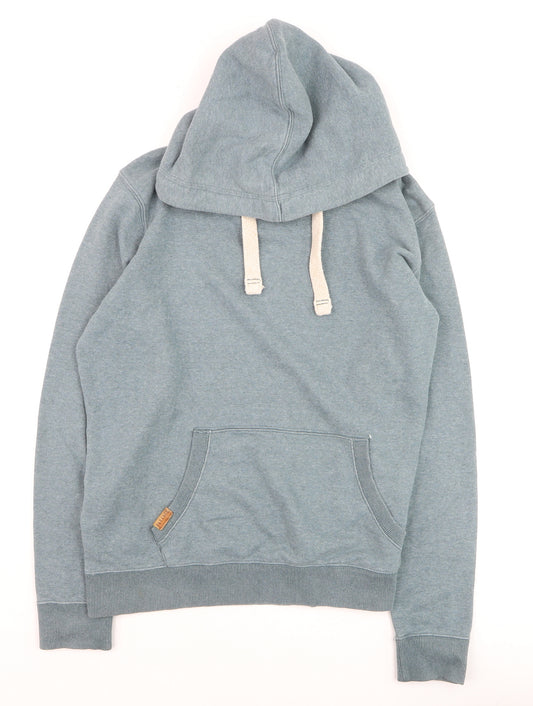 FatFace Womens Blue Hoodie Size 12 Cotton Blend Pullover