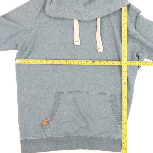 FatFace Womens Blue Hoodie Size 12 Cotton Blend Pullover
