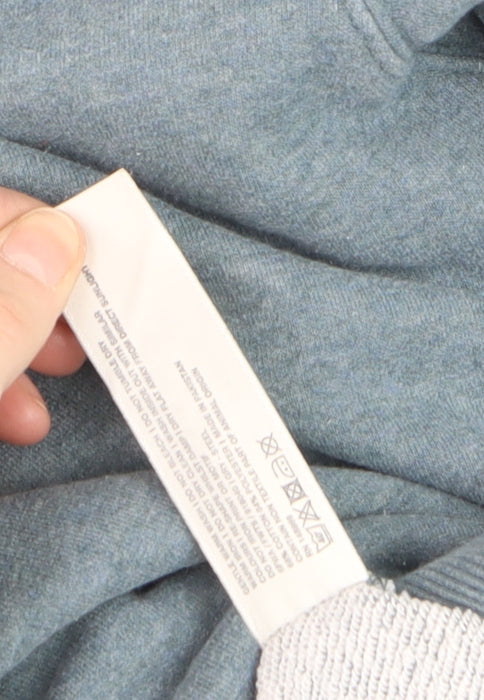 FatFace Womens Blue Hoodie Size 12 Cotton Blend Pullover