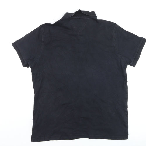 Hugo Boss Selection Men's Black Cotton Short Sleeve Polo M
