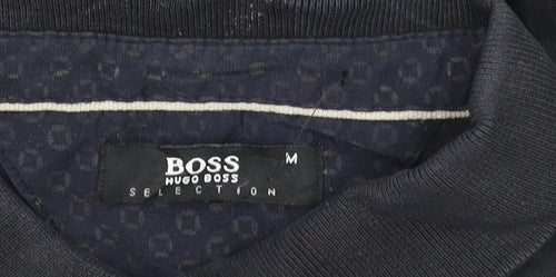 Hugo Boss Selection Men's Black Cotton Short Sleeve Polo M