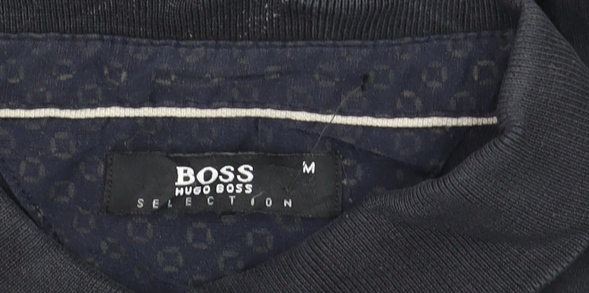Hugo Boss Selection Men's Black Cotton Short Sleeve Polo M