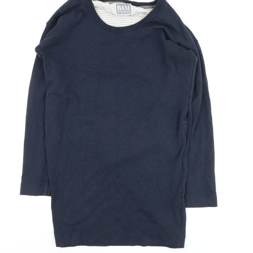 BAM Women's Navy Blue Long Sleeve Pullover Jumper Size 10