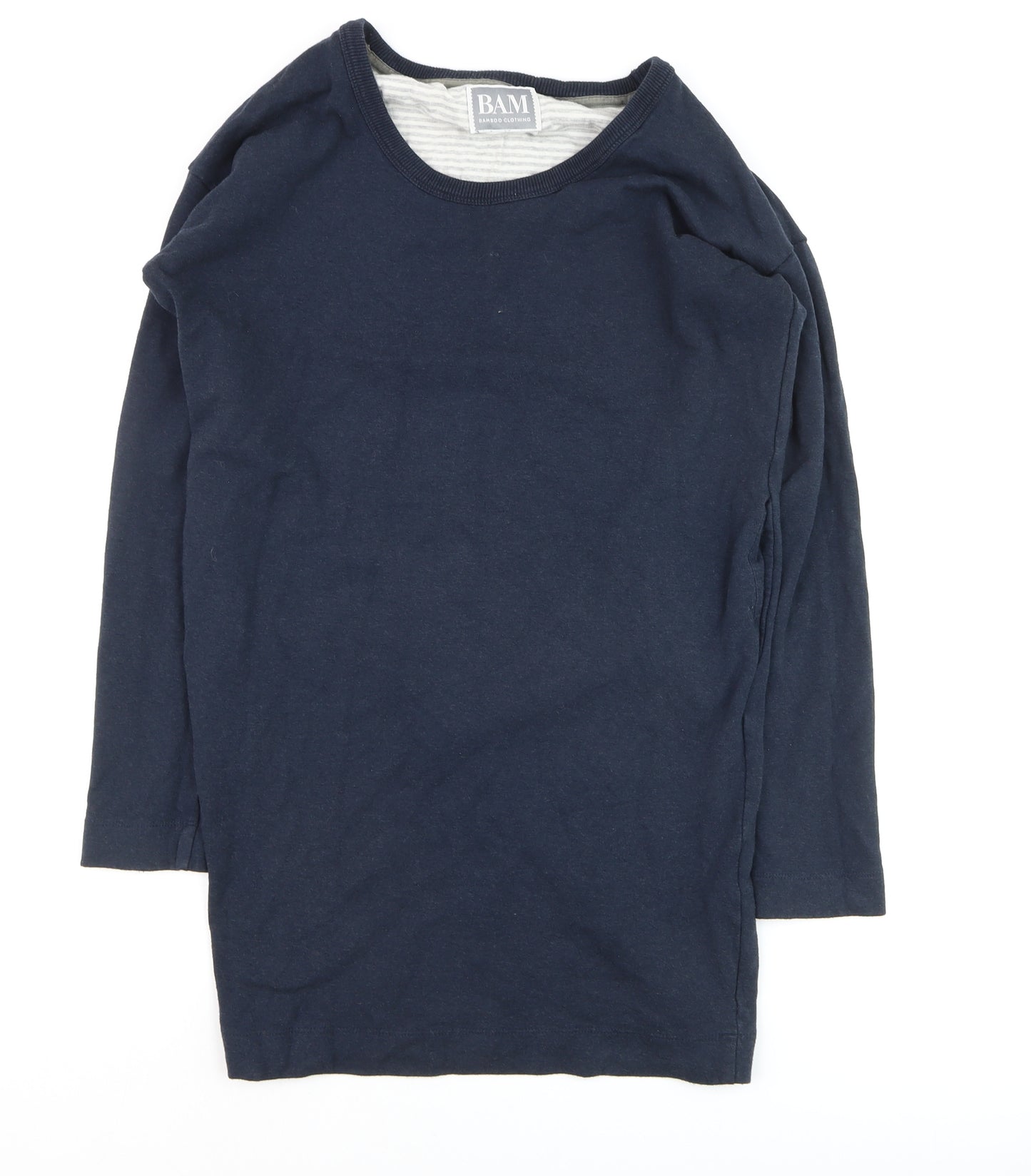 BAM Women's Navy Blue Long Sleeve Pullover Jumper Size 10