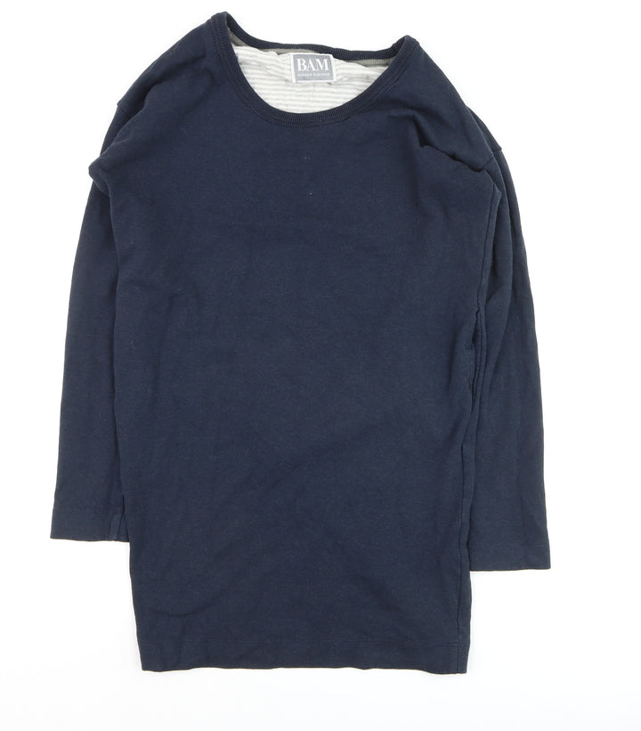 BAM Women's Navy Blue Long Sleeve Pullover Jumper Size 10