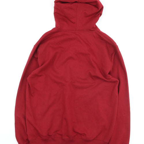 Swagat Proxim Men's Red Pullover Hoodie L Logo Graphic Fleece