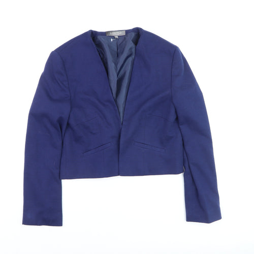 Marks and Spencer Women’s Blue Cropped Blazer Size 12 Slim Fit