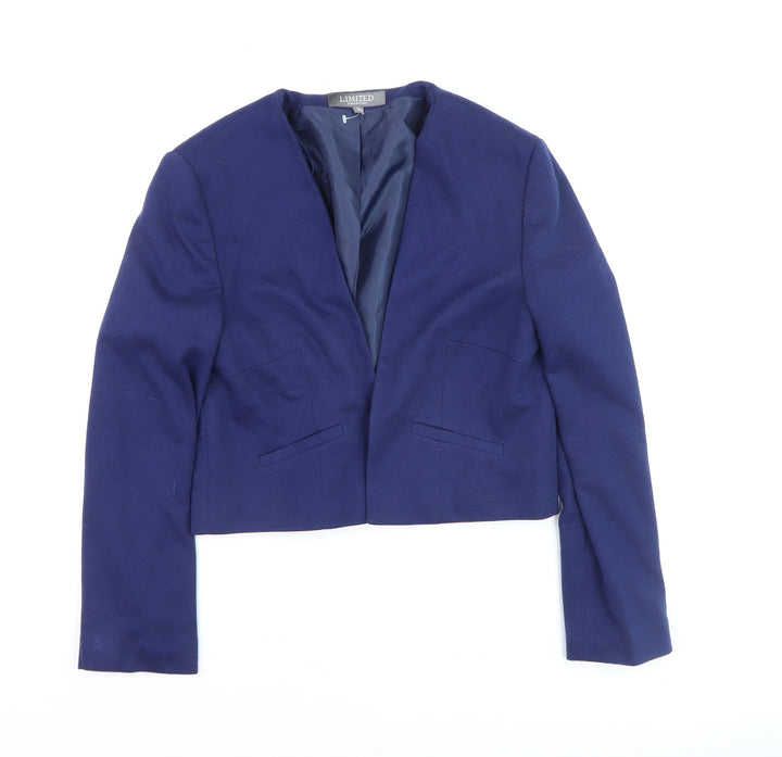 Marks and Spencer Women’s Blue Cropped Blazer Size 12 Slim Fit