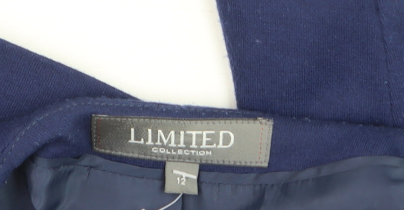Marks and Spencer Women’s Blue Cropped Blazer Size 12 Slim Fit