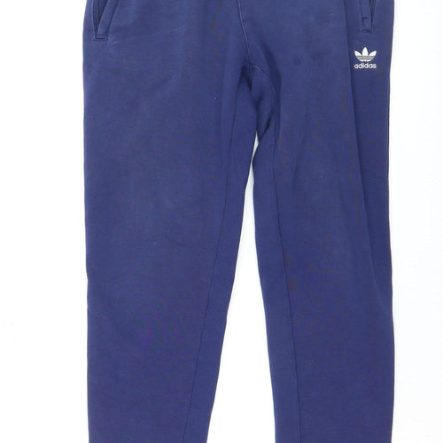 Adidas Men's Blue Jogger Sweatpants Size M Fleece Regular Fit