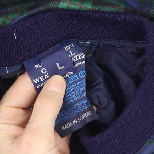 Sunderland Men’s Green Tartan Waterproof Pullover Jumper L