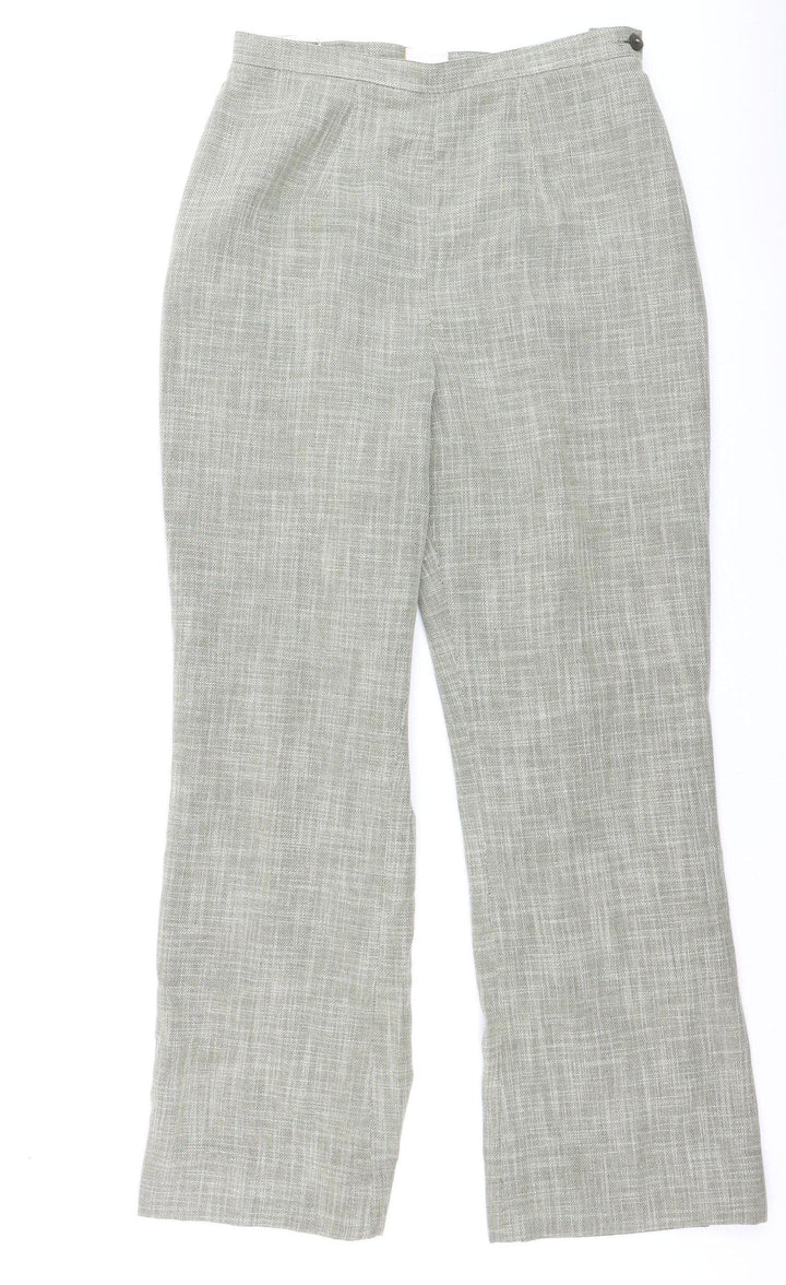 Country Casuals Women’s Grey Linen Blend Dress Pants Size 12