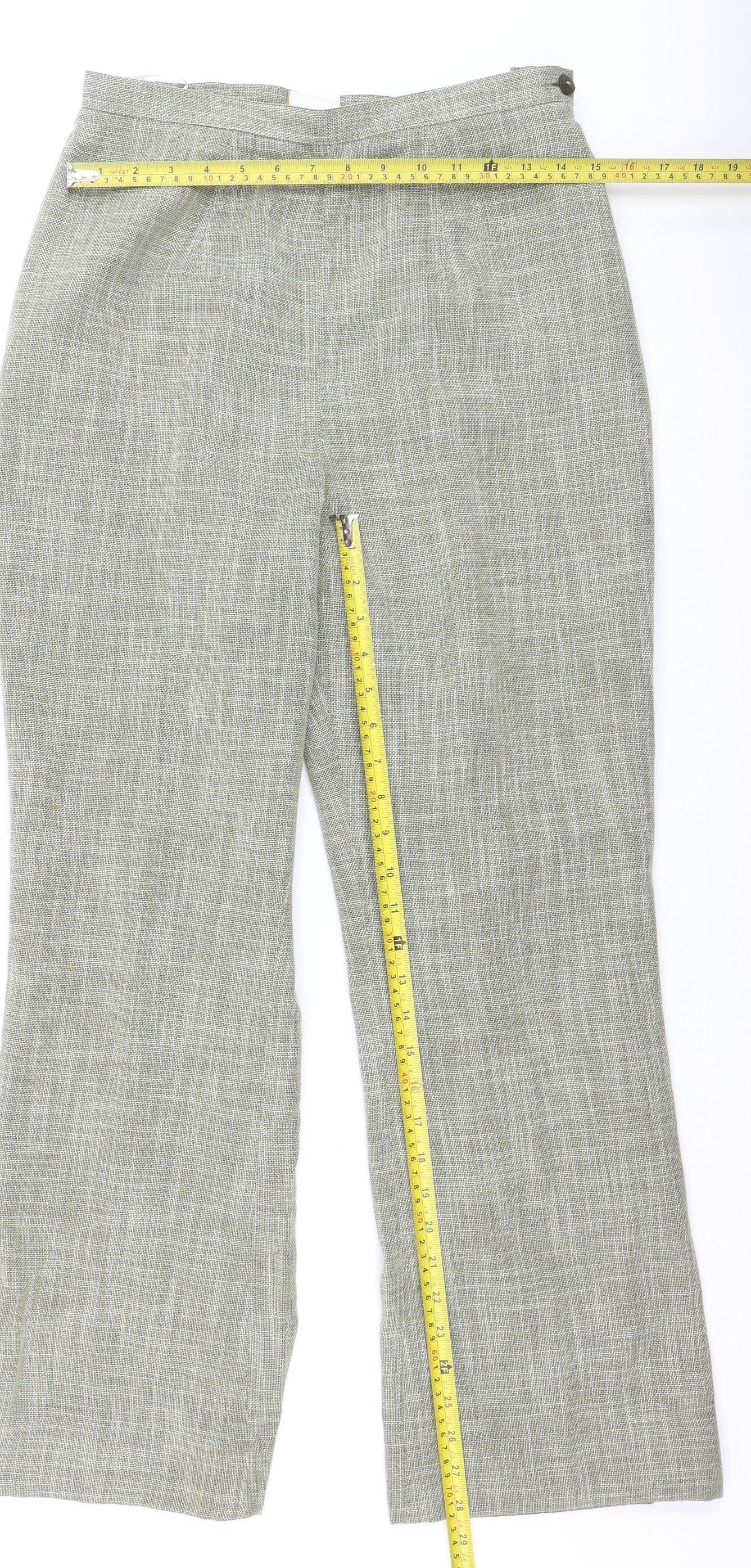 Country Casuals Women’s Grey Linen Blend Dress Pants Size 12