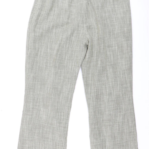 Country Casuals Women’s Grey Linen Blend Dress Pants Size 12