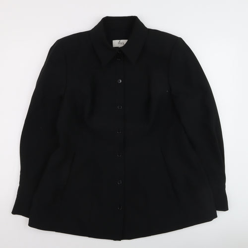 Marks and Spencer Womens Black Blazer Jacket Size 16 Regular Fit