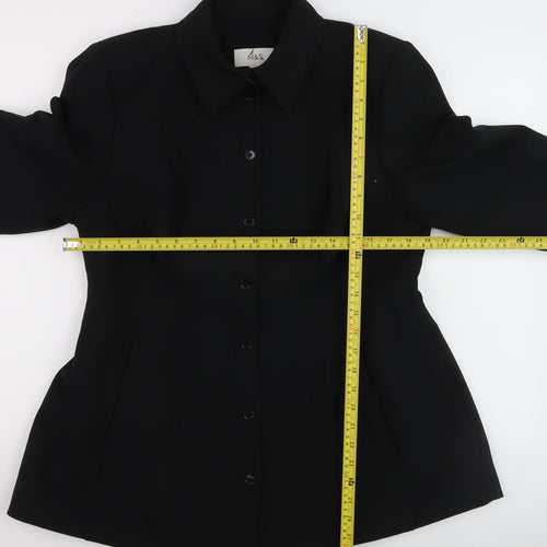 Marks and Spencer Womens Black Blazer Jacket Size 16 Regular Fit