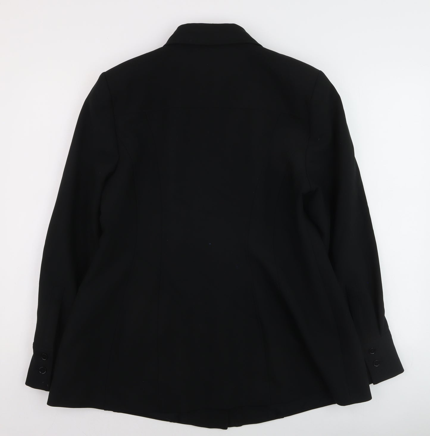Marks and Spencer Womens Black Blazer Jacket Size 16 Regular Fit