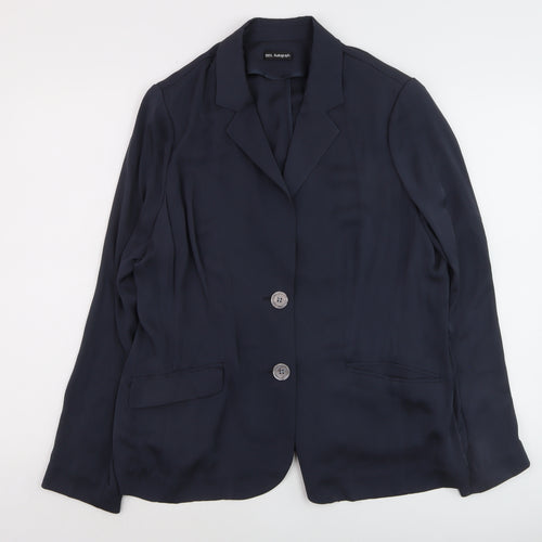 Marks and Spencer Autograph Women's Blue Silk Blazer UK 16