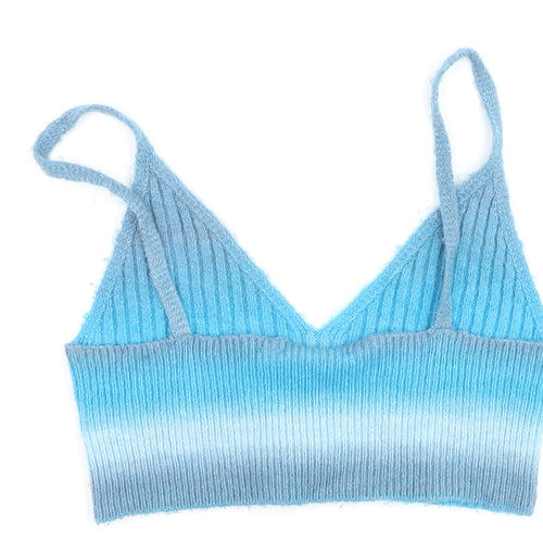 Collusion Women’s Blue Knit Camisole Tank Top UK 10