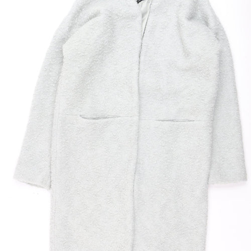 Marks and Spencer Autograph Women’s Grey Wool Blend Long Overcoat Size 8