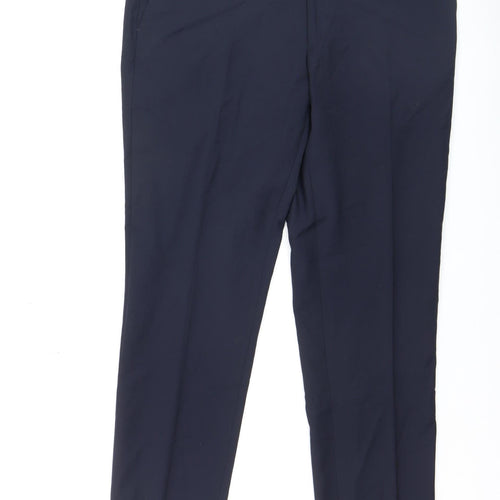 Marks and Spencer Autograph Men's Blue Slim Fit Dress Trousers 38W 31.5L