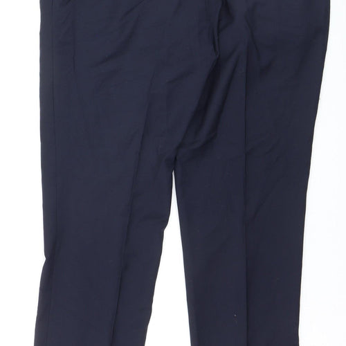 Marks and Spencer Autograph Men's Blue Slim Fit Dress Trousers 38W 31.5L