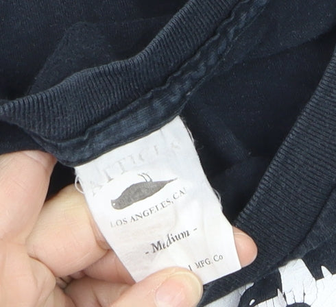 Antique MFG Co Men's Black Graphic Print T-Shirt Medium