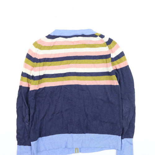 White Stuff Women's Multicolour Stripe Cotton Cardigan UK 10