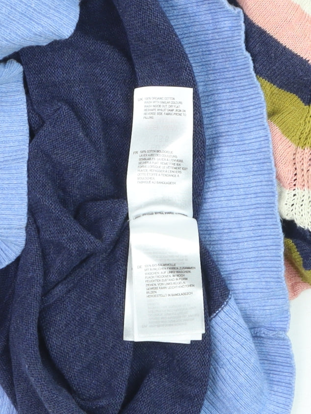 White Stuff Women's Multicolour Stripe Cotton Cardigan UK 10