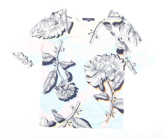 Next Womens Multicoloured Floral Cotton T-Shirt Size 8