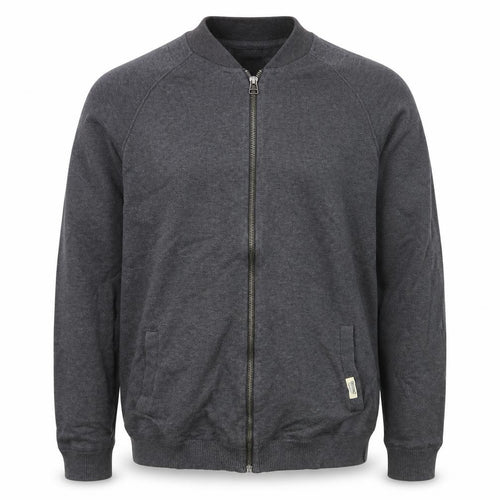 Jack & Jones Mens Grey Full Zip Cotton Jumper Size L