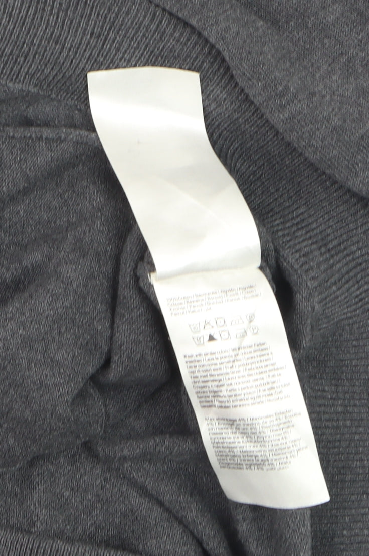Jack & Jones Mens Grey Full Zip Cotton Jumper Size L