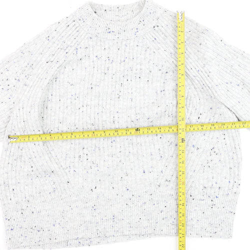 Marks and Spencer Men's Grey Chunky Knit Pullover Jumper M