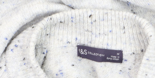 Marks and Spencer Men's Grey Chunky Knit Pullover Jumper M