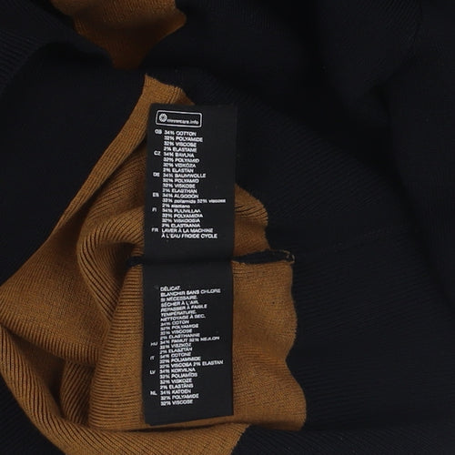 & Other Stories Men's Black XS High Neck Knit Pullover Jumper