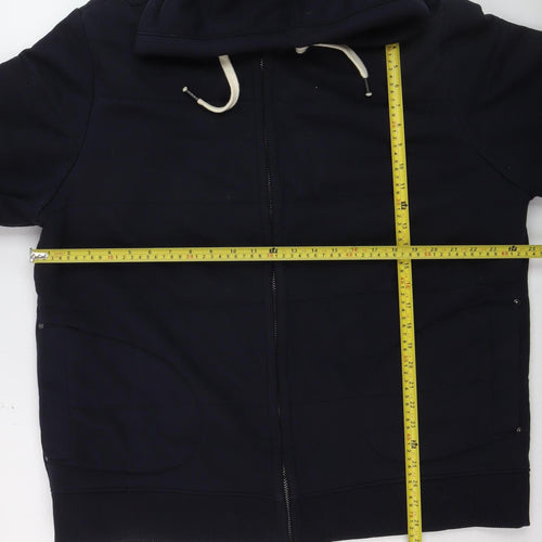 Next Men’s Blue Full Zip Hoodie 2XL Fleece Lined Sweatshirt