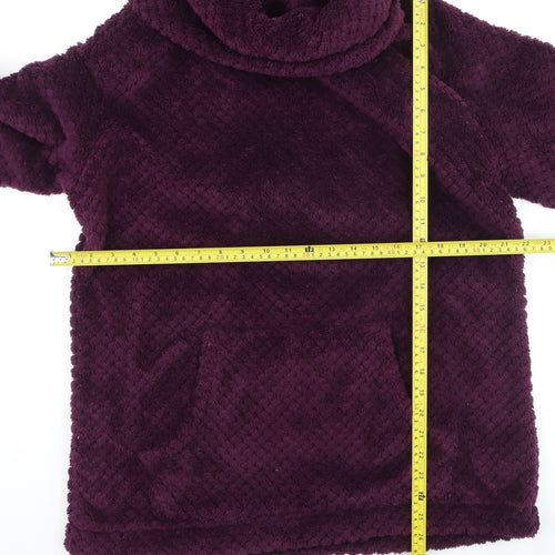 Gelert Women’s Purple Fleece Cowl Neck Pullover Jumper Size 18