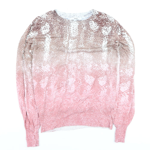 Next Women’s Pink Animal Print Pullover Jumper XS