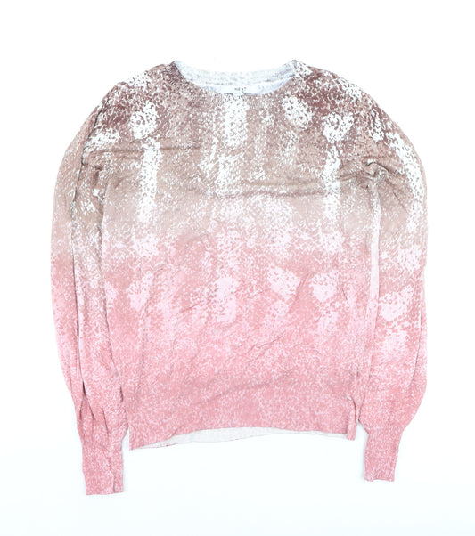 Next Women’s Pink Animal Print Pullover Jumper XS