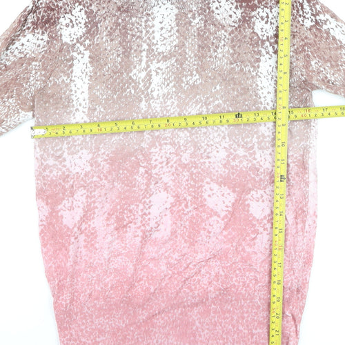 Next Women’s Pink Animal Print Pullover Jumper XS