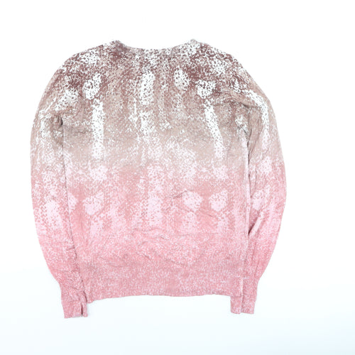 Next Women’s Pink Animal Print Pullover Jumper XS
