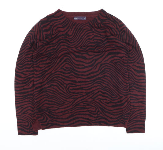 Marks and Spencer Women's Brown Animal Print Sweater Size 12
