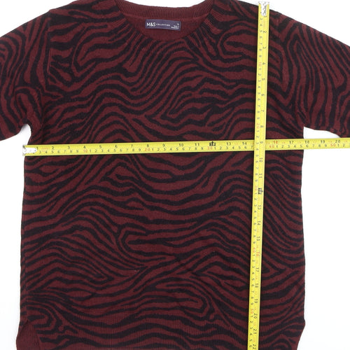 Marks and Spencer Women's Brown Animal Print Sweater Size 12