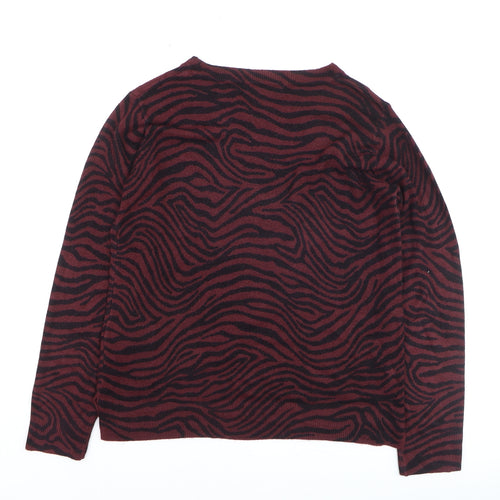 Marks and Spencer Women's Brown Animal Print Sweater Size 12