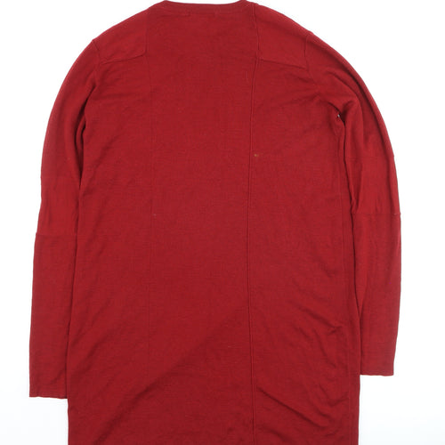 COS Women Red Long Sleeve Wool Blend Jumper M